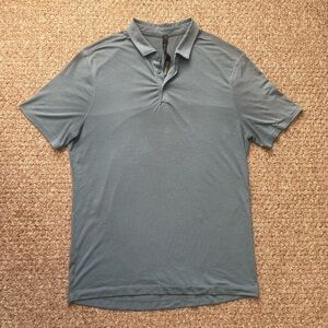 Lululemon Men’s Evolution Short-Sleeve Polo Shirt Iron Blue